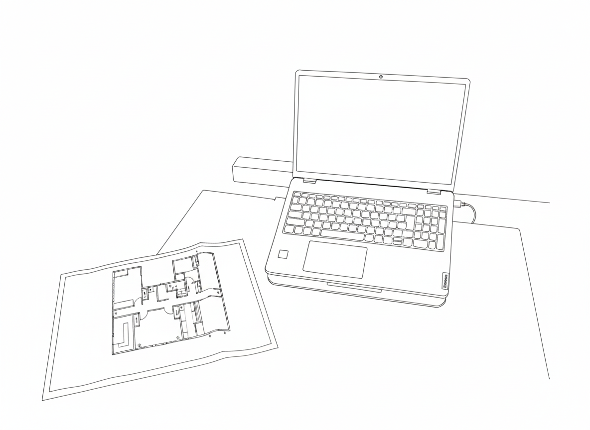 図面の無い建物の図面作成【業務紹介】