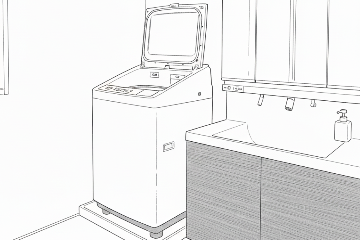 洗濯機の置き場所【間取りの話】